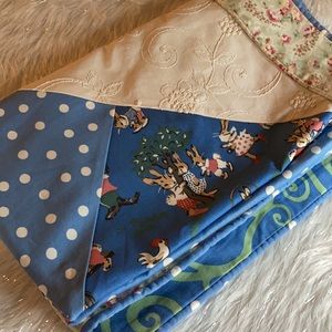 Colorful Child’s Quilt, Vintage Influence, Custom Made. Perfect for Easter!